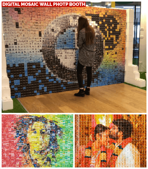 digital mosaic wall photo booth