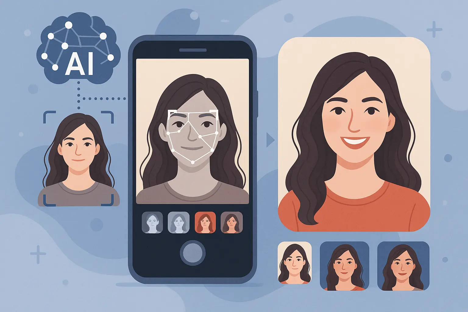 AI-Powered Face Recognition & Auto Filters