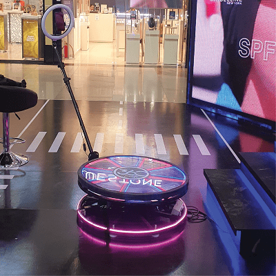 360* spin booth or photobooth