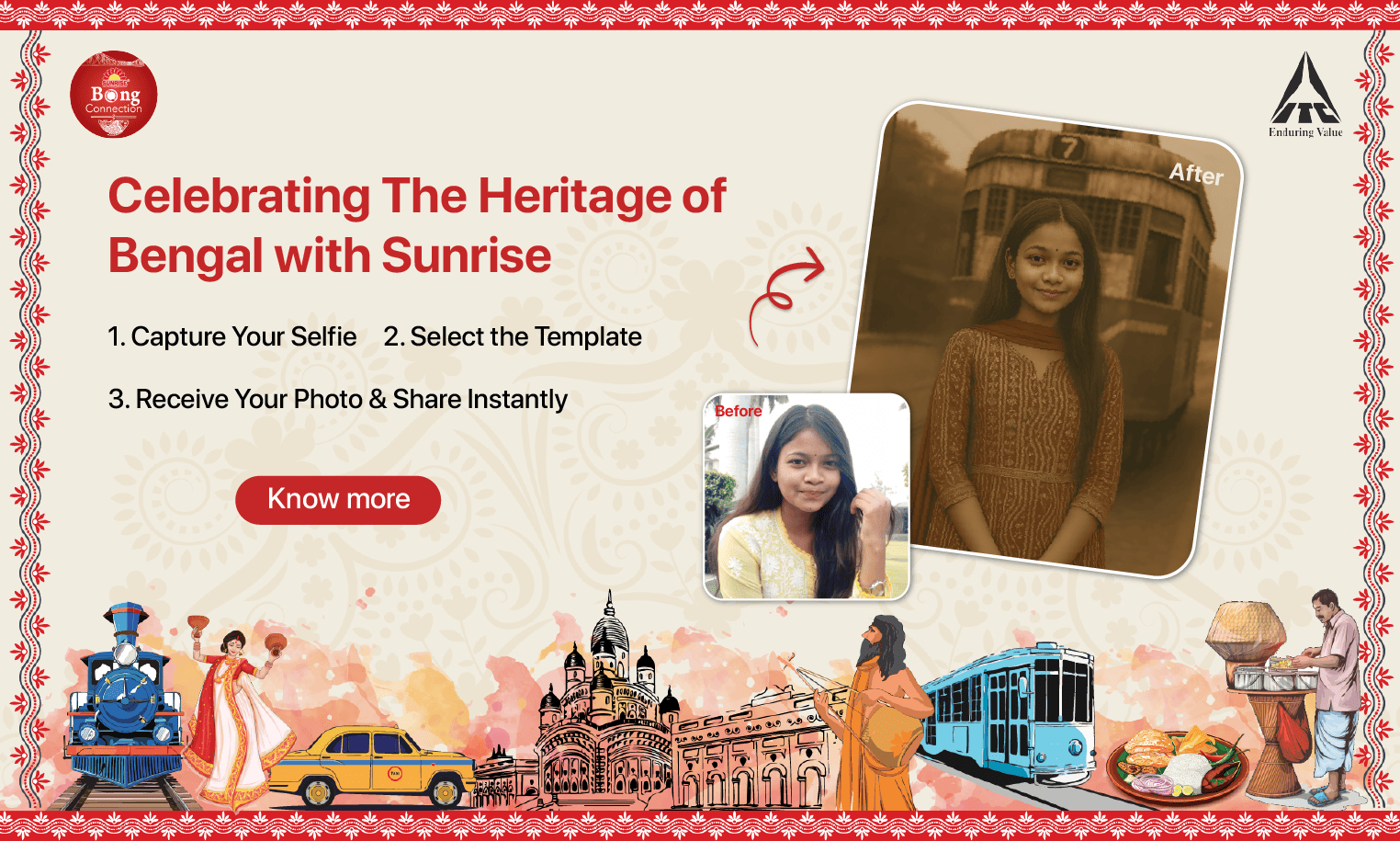 Celebrating the Heritage of Bengal with ITC Sunrise Pure through AI