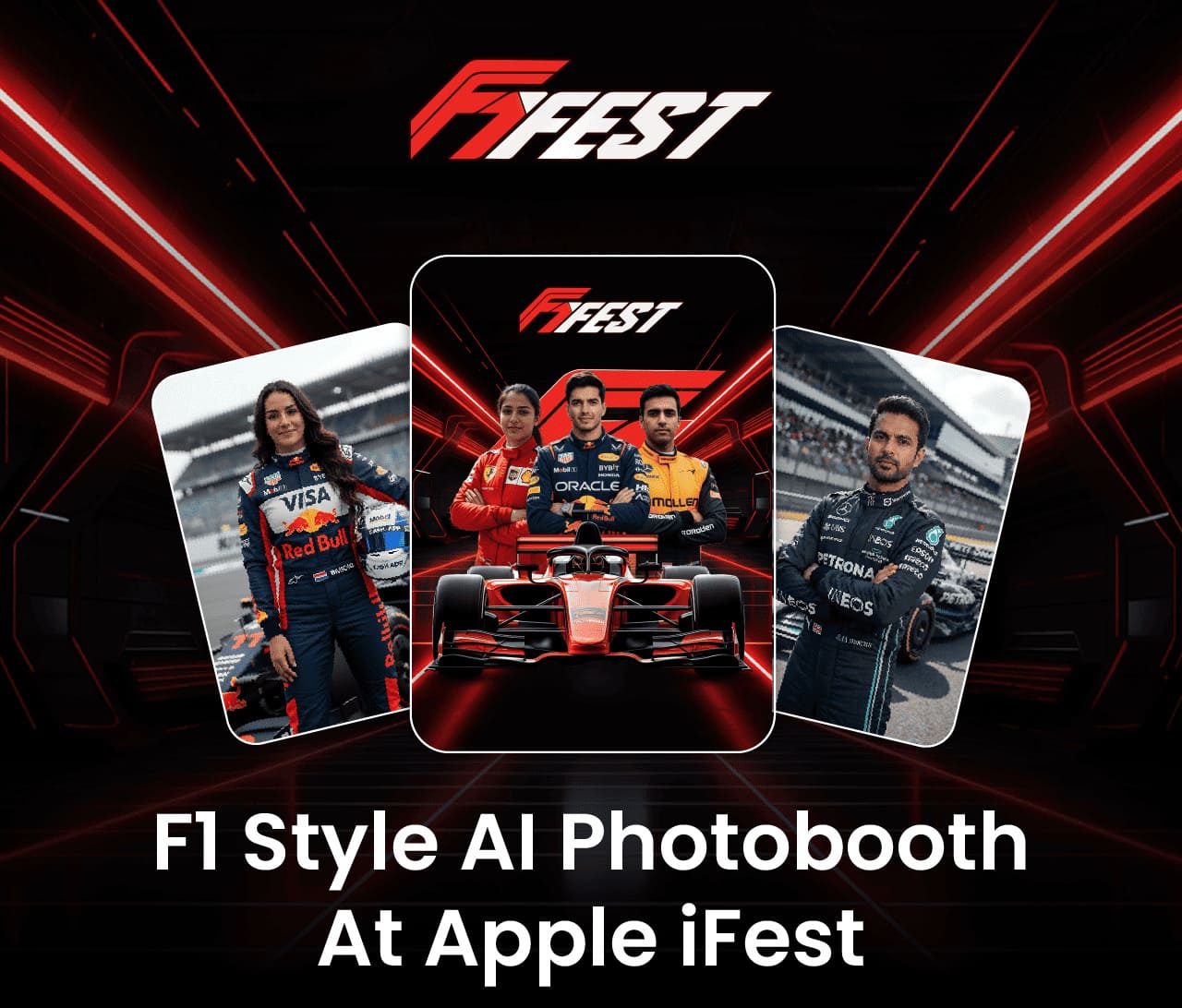 F1 Style AI Photobooth at Apple iFest