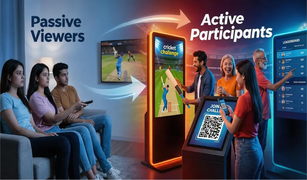 Custom cricket game for experiential IPL marketing