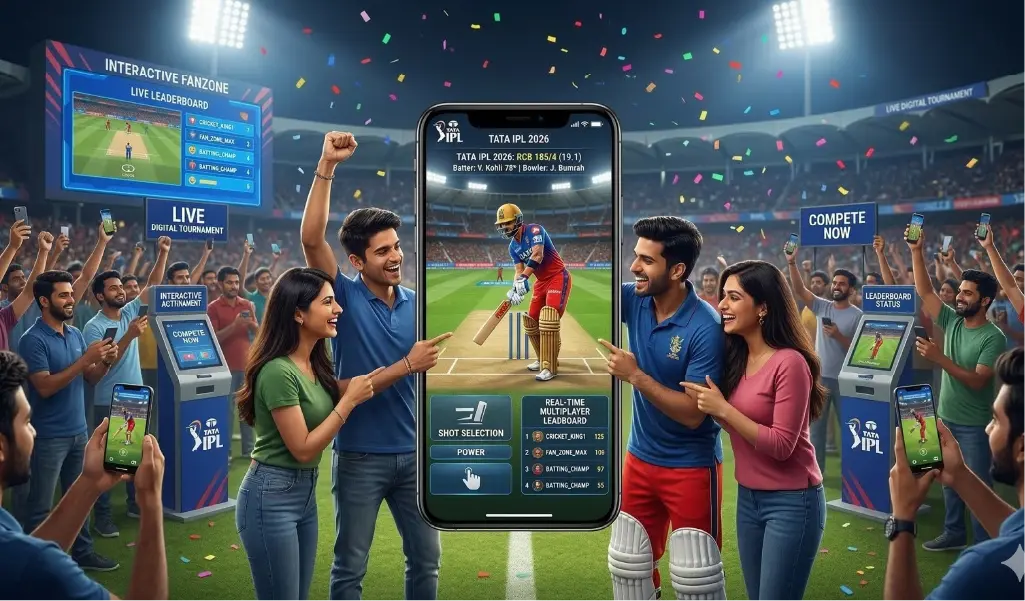 Custom cricket game for experiential IPL marketing