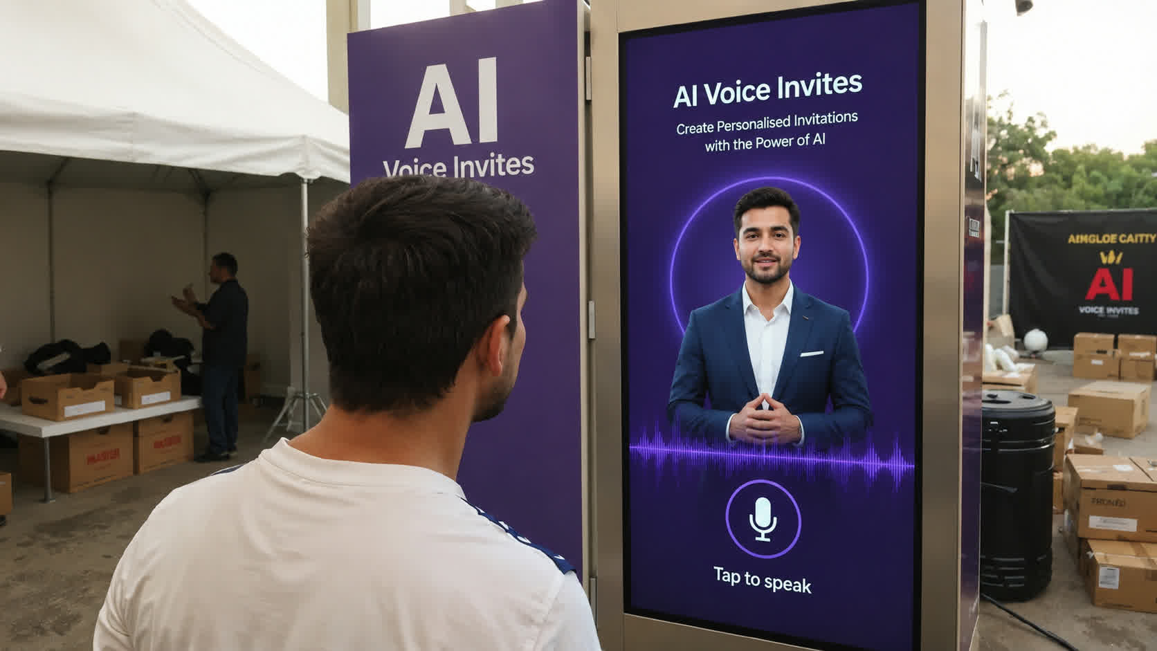 AI voice invite experience